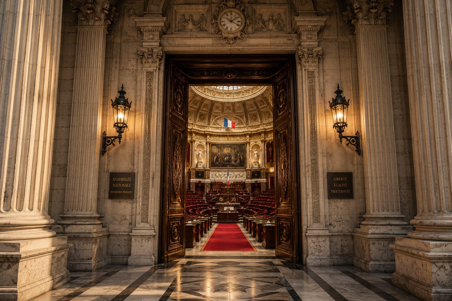 Entrée de l'Assemblée Nationale